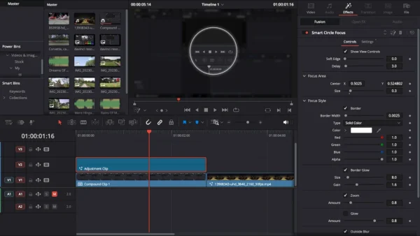Circle Highlight and Zoom Effect for DaVinci Resolve | Smart Circle Focus