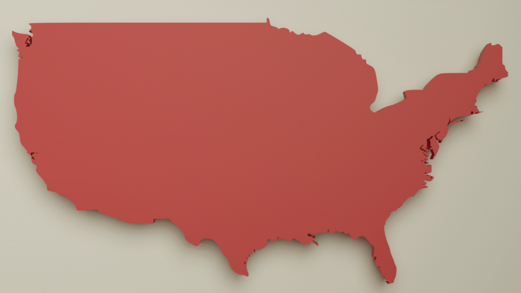 Contiguous United States Map - Free Download