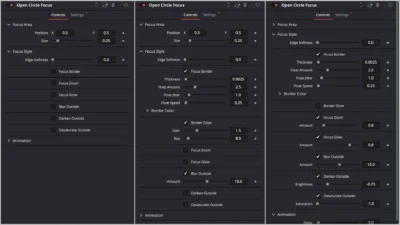 Floating Circle Outline and Highlight Effect for DaVinci Resolve | Open Circle Focus