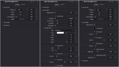 Floating Rectangle Outline and Highlight Effect for DaVinci Resolve | Open Rectangle Focus
