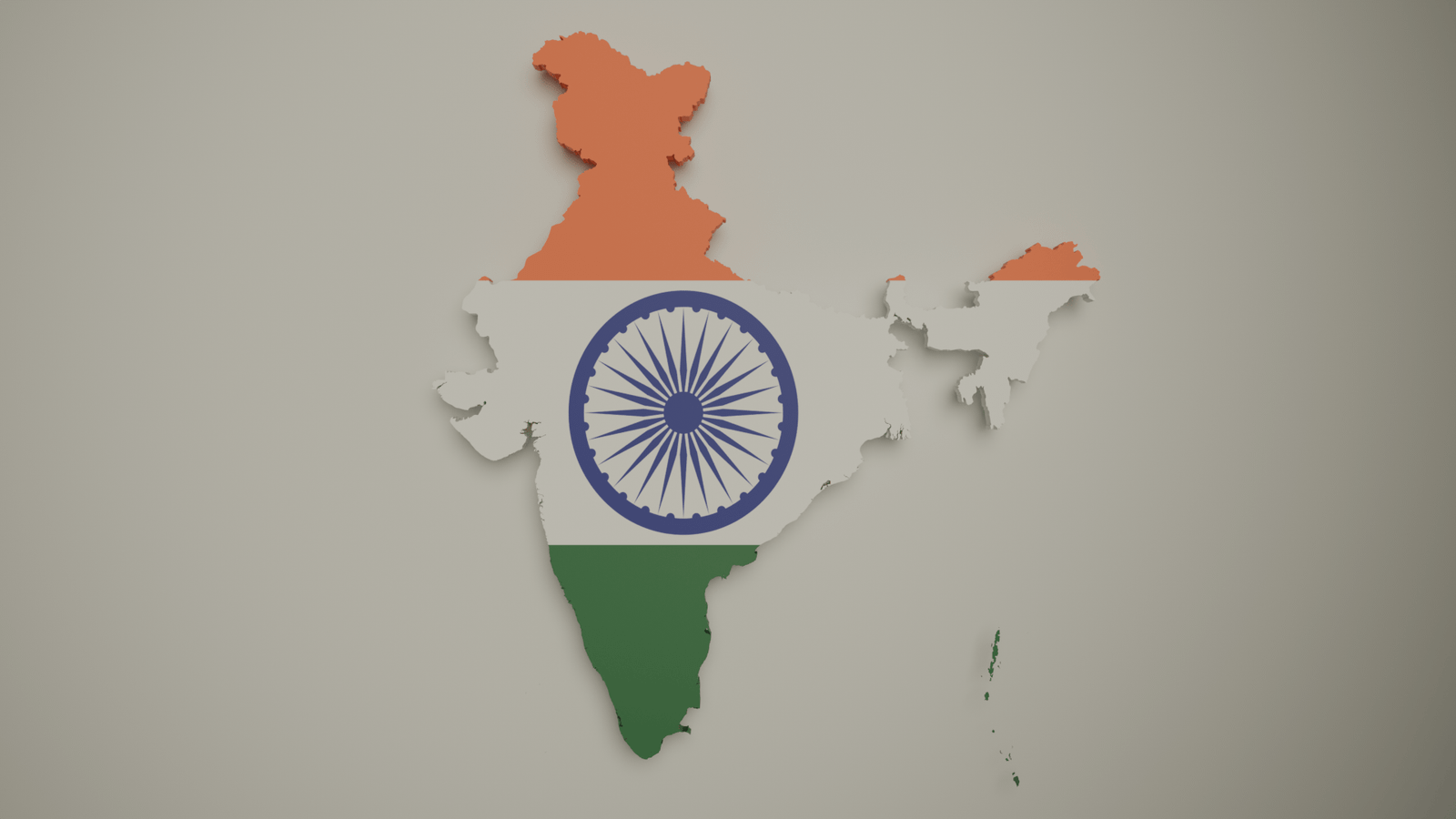 3D Map of India - Free Download in 1K & 4K