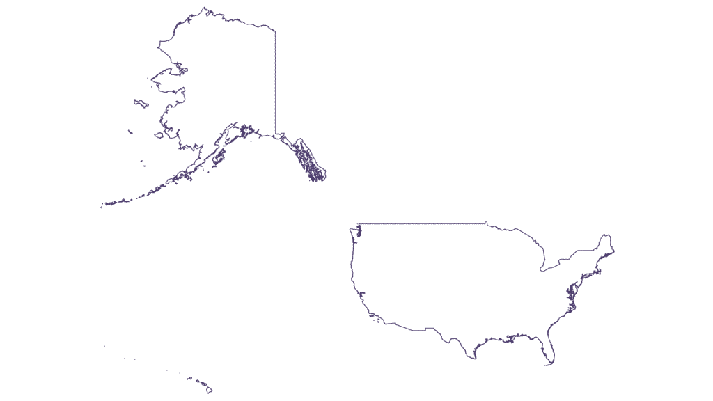 Free USA Outline Map (International Border Only)
