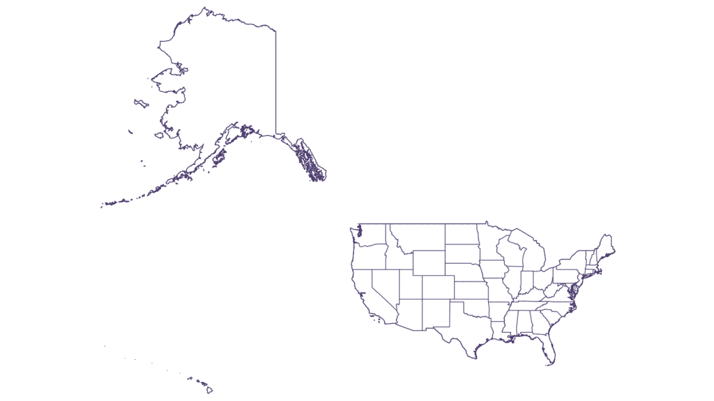 Free USA Outline Map with States (Blank, Transparent, High-Quality Download)