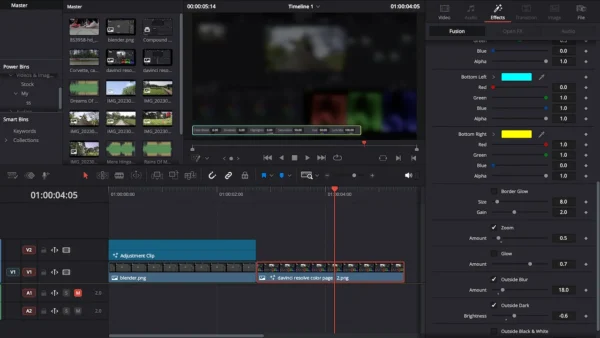 corner-highlight-effect-inspector-preview-b-davinci-resolve Corner Highlight and Zoom Effect for DaVinci Resolve | Smart Corner Focus
