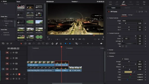 Picture-in-Picture Effect Template for DaVinci Resolve | PiP Frame