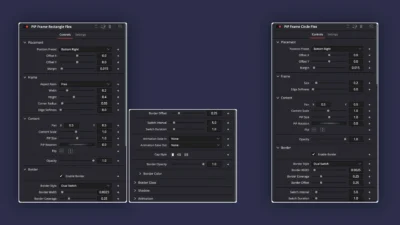 picture-in-picture-pip-frame-effect-template-davinci-resolve-rectangle-circle-flex-inspector-controls Picture-in-Picture (PiP) Frame Pack for DaVinci Resolve | Animated Borders & Full-to-PiP Templates