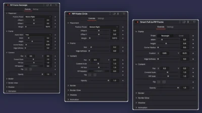 picture-in-picture-pip-frame-effect-template-davinci-resolve-rectangle-circle-full-to-pip-frame-inspector-controls Picture-in-Picture (PiP) Frame Pack for DaVinci Resolve | Animated Borders & Full-to-PiP Templates