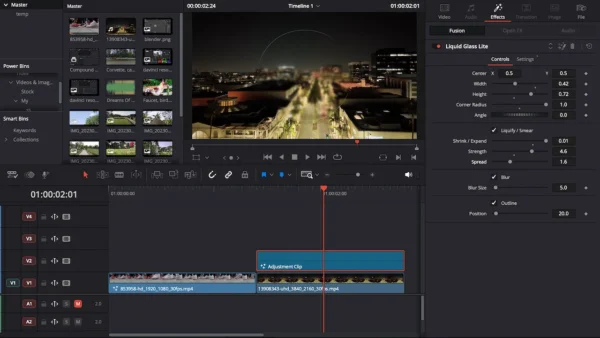 Free DaVinci Resolve Liquid Glass Effect | Liquid Glass Lite