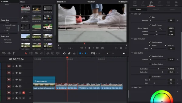 Liquid Glass Effect Template for DaVinci Resolve | Liquid Glass Full