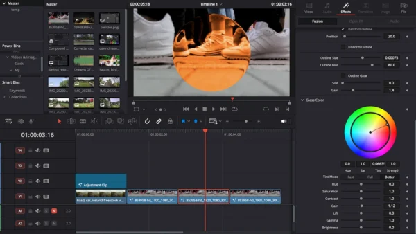 Liquid Glass Effect Template for DaVinci Resolve | Liquid Glass Full