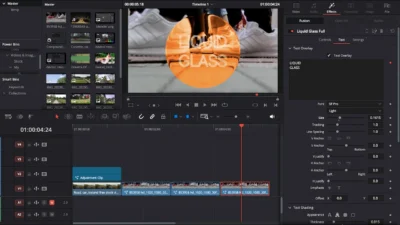 Liquid Glass Effect Template for DaVinci Resolve | Liquid Glass Full