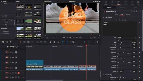 Liquid Glass Effect Template for DaVinci Resolve | Liquid Glass Full