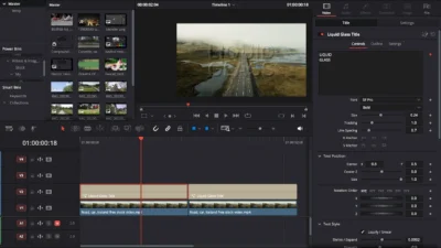 Liquid Glass Title Template for DaVinci Resolve | Liquid Glass Title