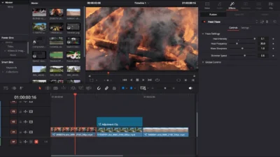 Free Heat Wave and Mirage Distortion Template for DaVinci Resolve | Heat Haze