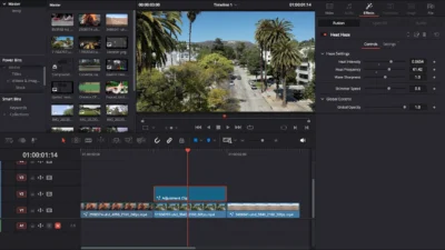 Free Heat Wave and Mirage Distortion Template for DaVinci Resolve | Heat Haze
