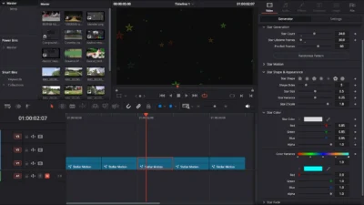 Star and Particle Motion Background Generator for DaVinci Resolve | Stellar Motion