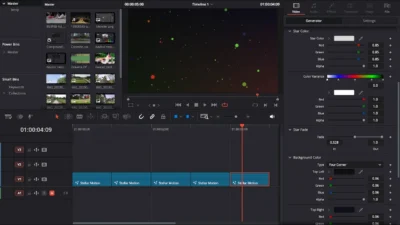 Star and Particle Motion Background Generator for DaVinci Resolve | Stellar Motion