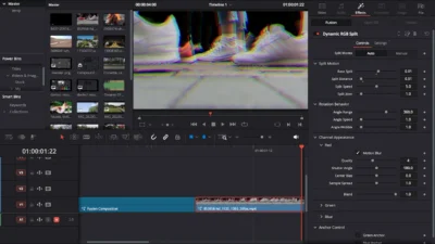 Dynamic RGB Split Effect Template for DaVinci Resolve