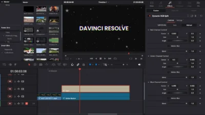 Dynamic RGB Split Effect Template for DaVinci Resolve