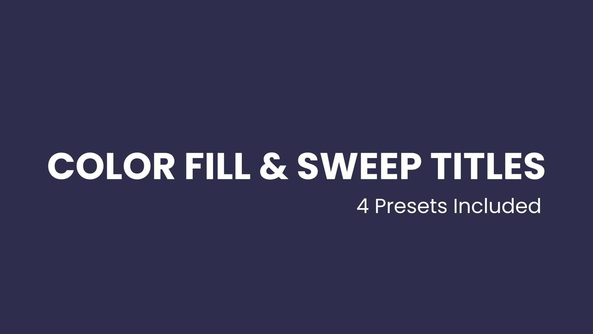 Text Fill Color Ultimate Text Color Fill & Sweep Title Presets with Lower Thirds for ...