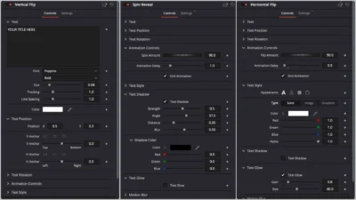 Animated Flip & Spin Text Titles for DaVinci Resolve (With Lower Thirds)