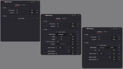 Blink Brightness Video Effect with Masking for DaVinci Resolve | Blink Focus