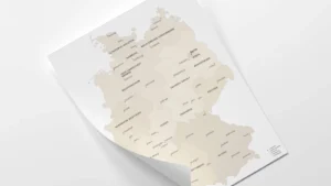 Canada Population Density Map with Terrain Printable | Canada Demographic Map Poster