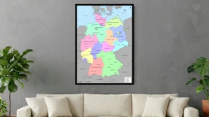 germany-political-map-printable-de-hero Germany Political Map with States, Capitals, and Major Cities (Printable, English & German)