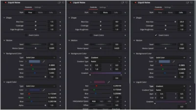 Liquid Noise Motion Background Generator for DaVinci Resolve