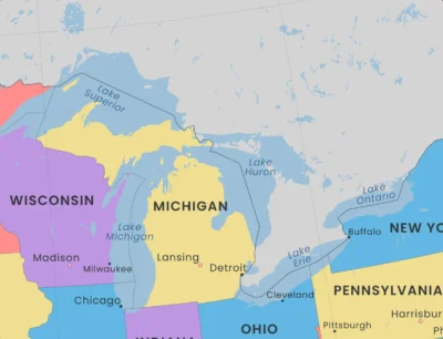 USA Political Map Printable | States, Capitals & Major Cities
