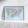 USA Political Map Printable, United States Map with States Capitals Cities, Wall Art Poster