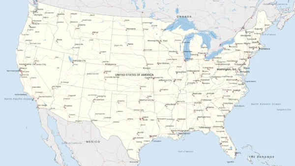 USA Reference Map - High Resolution Printable PDF and PNG