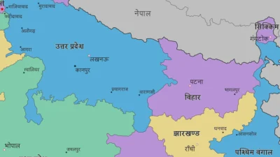 India Political Map with States, Capitals & Major Cities (Printable PDF & JPG, English & Hindi)