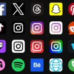 Social Media Icon Generator for DaVinci Resolve | Supports 23 Platforms