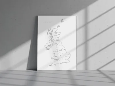 uk-blank-labeled-printable-map-fully-labeled-premium-frame United Kingdom Blank & Labeled Printable Maps (6 Map Styles) | UK Outline Map PDF & JPG