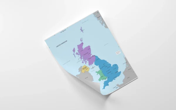 United Kingdom Political Map Printable - Classroom & Clean Editions | Capitals & Major Cities (PDF & JPG)