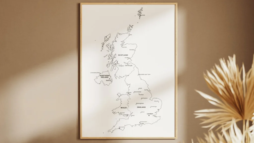 United Kingdom Blank Map Printable Pack - UK Outline Map (6 Versions ...