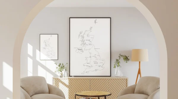 United Kingdom Blank Map Printable Pack - UK Outline Map (6 Versions, Multi-Size PDF & JPG)