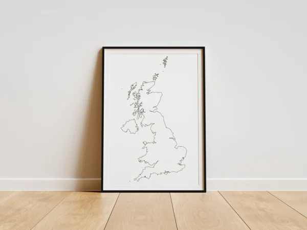 United Kingdom Blank Map Printable Pack - UK Outline Map (6 Versions, Multi-Size PDF & JPG)