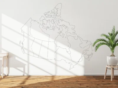 Canada Blank Outline Map Printable Bundle | 6 Map Styles | Province & Territory Borders | PDF & JPG