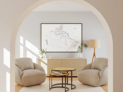 Canada Blank Outline Map Printable | Canada Provinces & Territories Outline for Geography Worksheets and Education