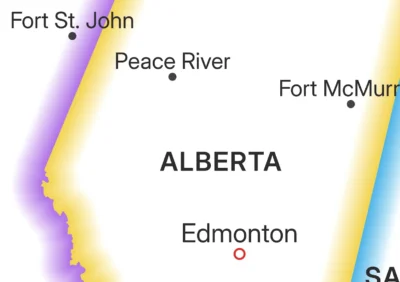 canada-political-map-outline-glow-white-fill-printable-alberta-ultra-zoom-detail Minimalist Canada Political Map Printable - Provinces & Territories Glow Outline