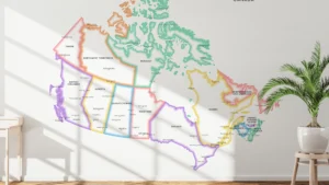 canada-political-map-printable-prismatic-glow-outline-wall Canada Political Map Printable – Prismatic Glow Province & Territory Boundaries