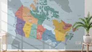 Canada Political Map Printable | Provinces, Territories, Capitals & Major Cities