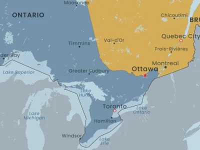 Canada Political Map Printable | Provinces, Territories, Capitals & Major Cities