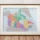Canada Political Map with Provinces, Territories, Capitals & Major Cities | Printable Educational Wall Map of Canada