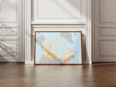 Canada Population Density Map Printable | Canada Demographic Map