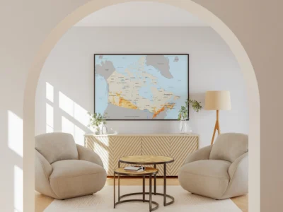 Canada Population Density Map Printable | Canada Demographic Map