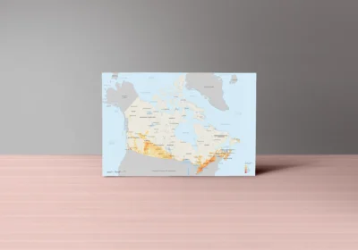 Canada Population Density Map Printable | Canada Demographic Map