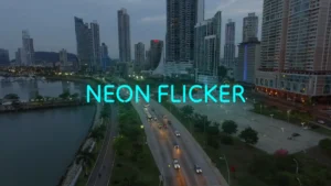 Free Neon Flicker Text Animation for DaVinci Resolve